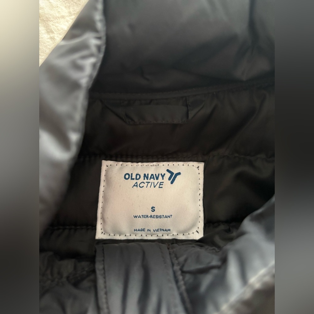 Old Navy active jacket black trench coat - Picture 4 of 7